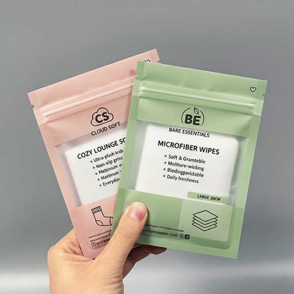 Custom 3 side seal bags for dental aligners, samples and consumer products