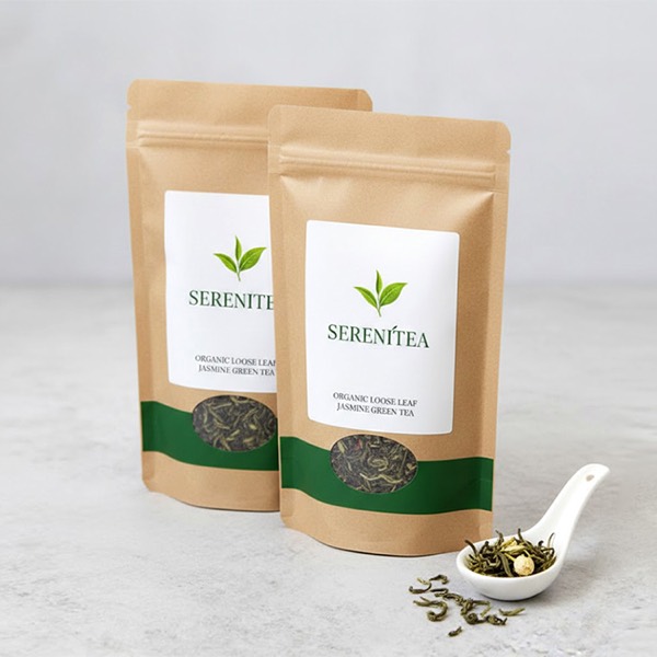 Custom kraft paper pouches for natural product packaging